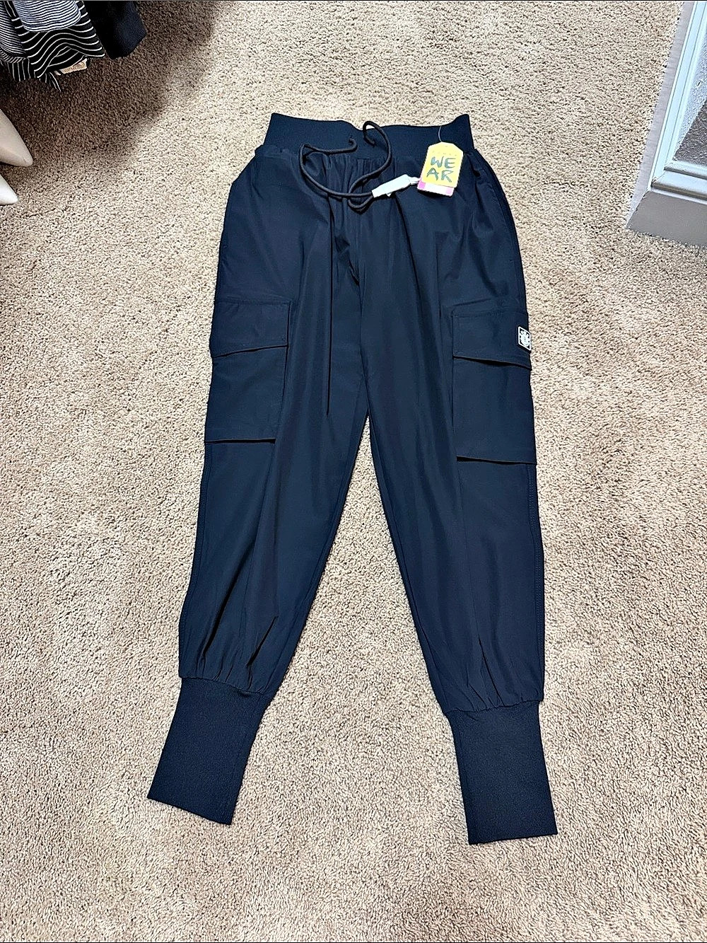 Zumba Wider Waist Cargo Jogger Black Cargo Jogger XS NWT